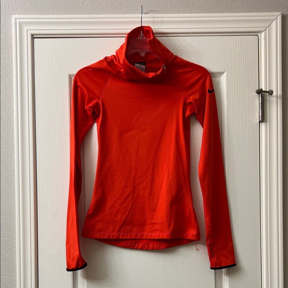 Nike Women's Orange Long Sleeve Tee